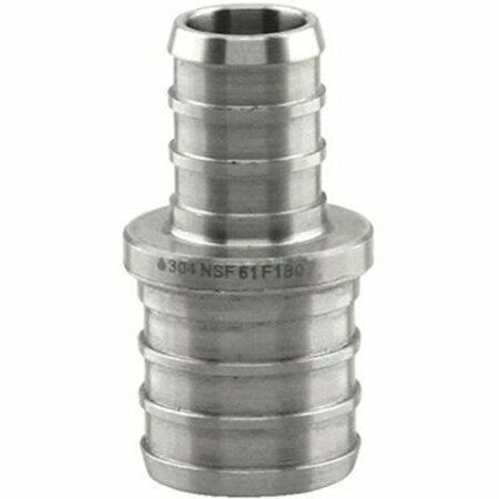 BOSHART INDUSTRIES 3/4IN X1/2IN SS PEX COUPLING PE-PS-C0705